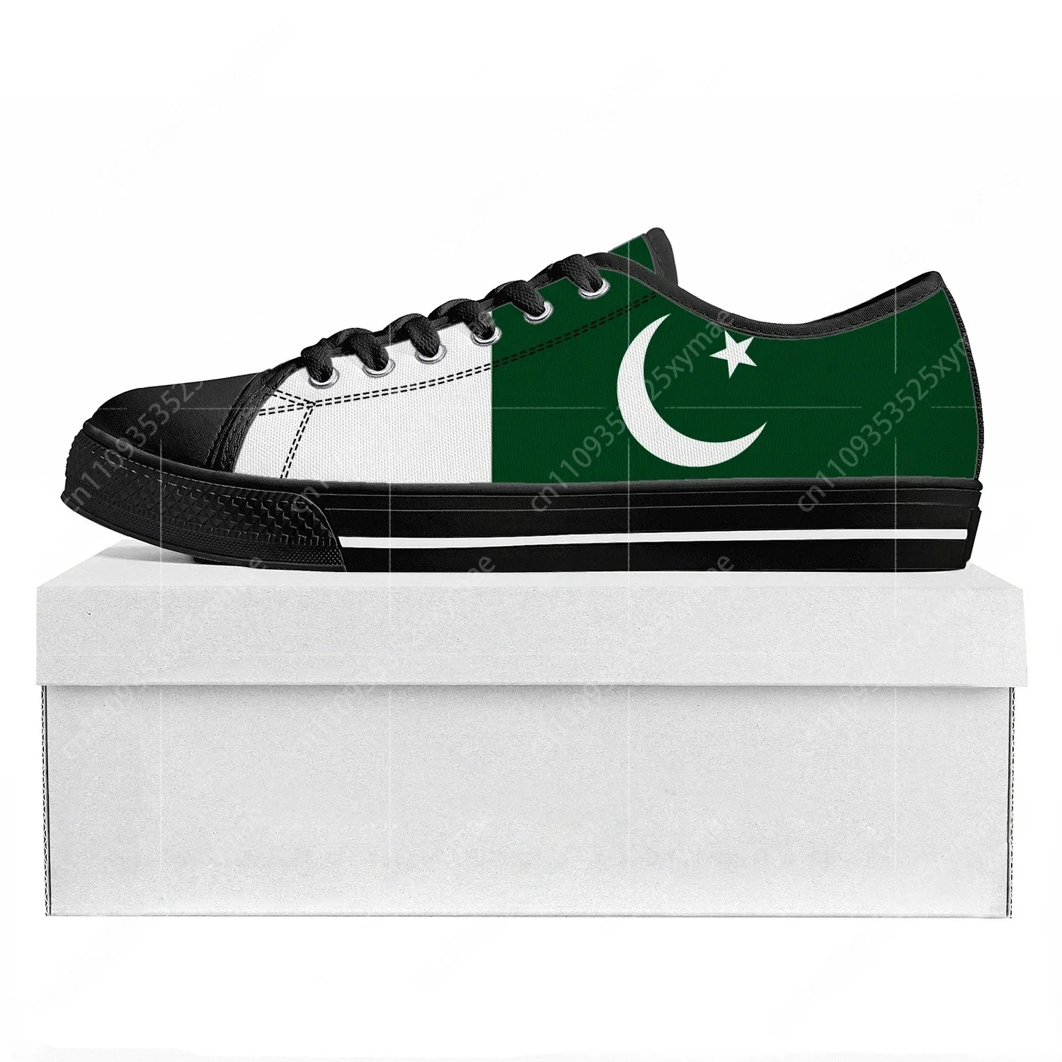 Women Fashion Pakistan - Buty sportowe z flagą Pakistanu, wysokiej