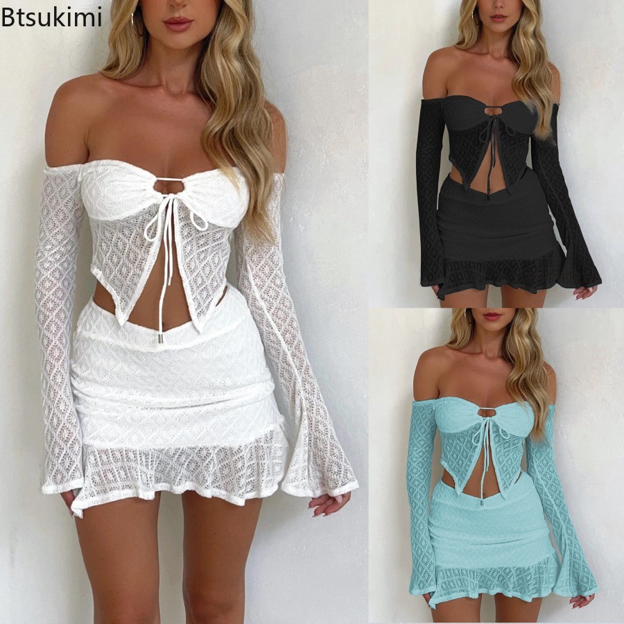 Lace Trim Cami - Nowe seksowne damskie komplety dwuczęściowe z