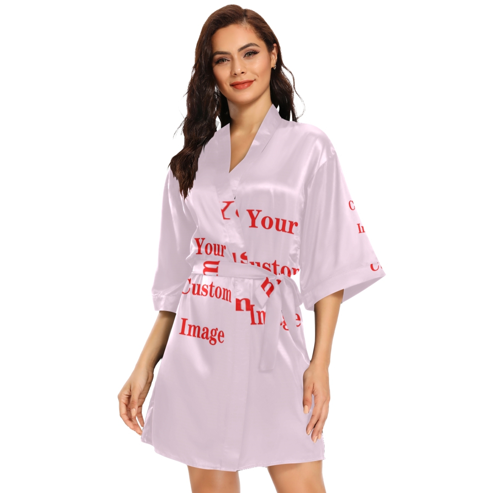 Women'S Fashion Dresses Images - Moda satynowy szlafrok długie kobiety sukienka