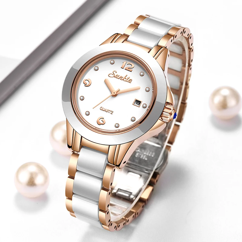 Fashion Women Watch - Zegarek damski Sunkta Fashion Casual Quartz