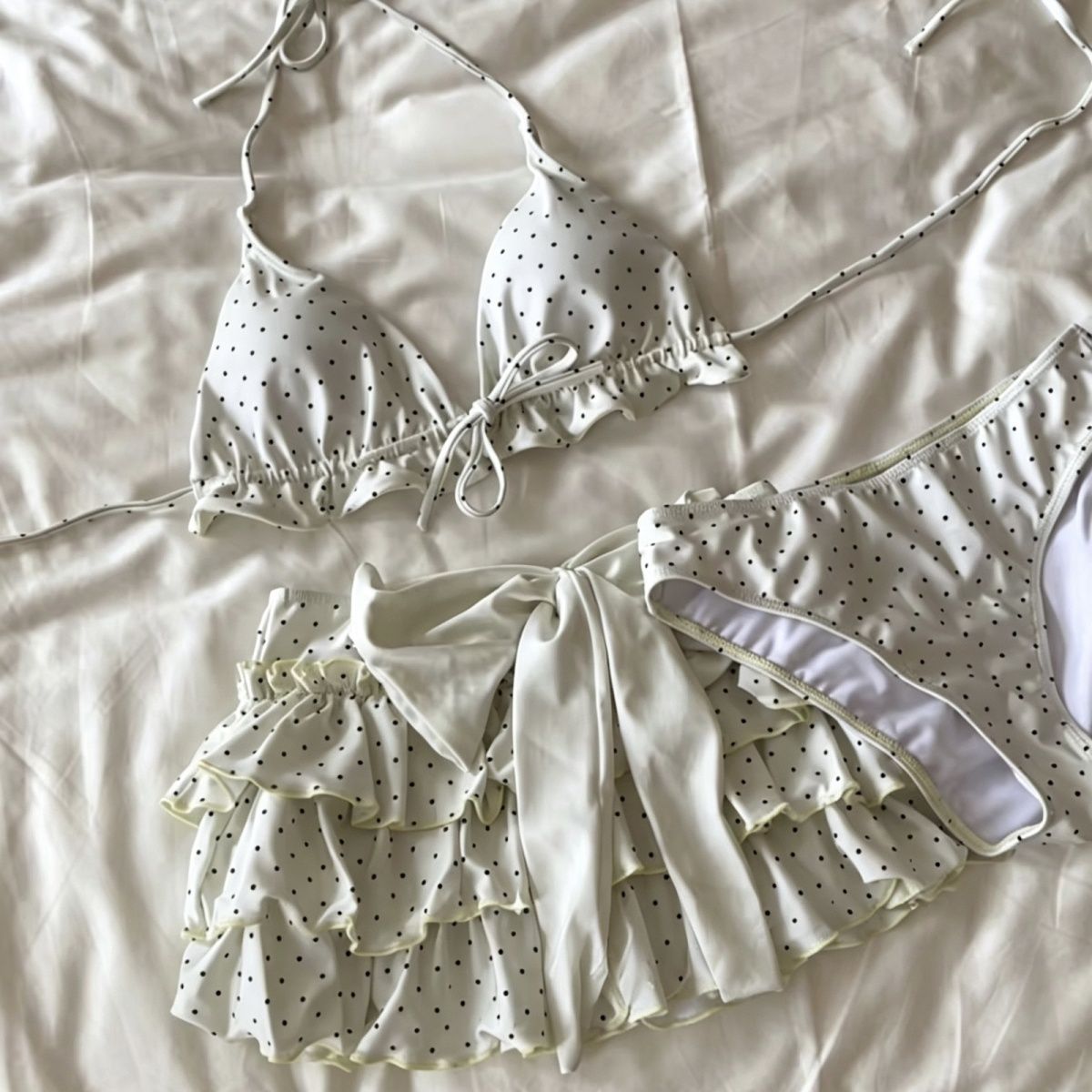 Women'S Fashion In The 90S - Letni damski strój kąpielowy bikini 3-częściowy