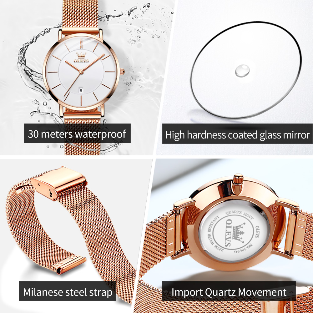 OLEVS Damski Zegarek 5869 Eleg – Fashion Women Watch recenzja i cena