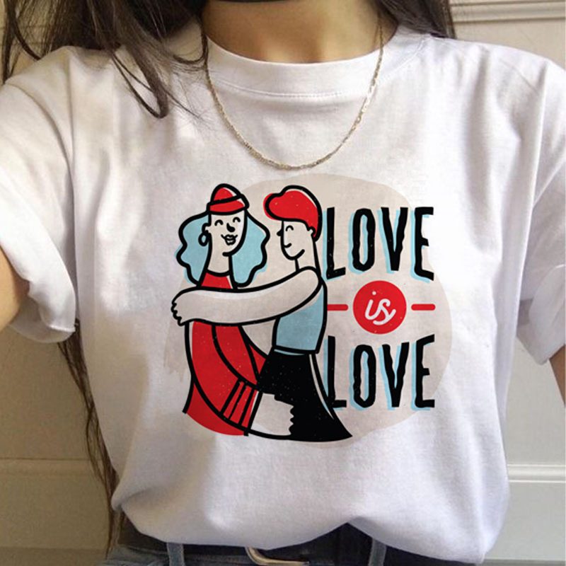 Lgbt Rainbow Harajuku T Shirt  – Women'S Fashion In The 90S recenzja i cena