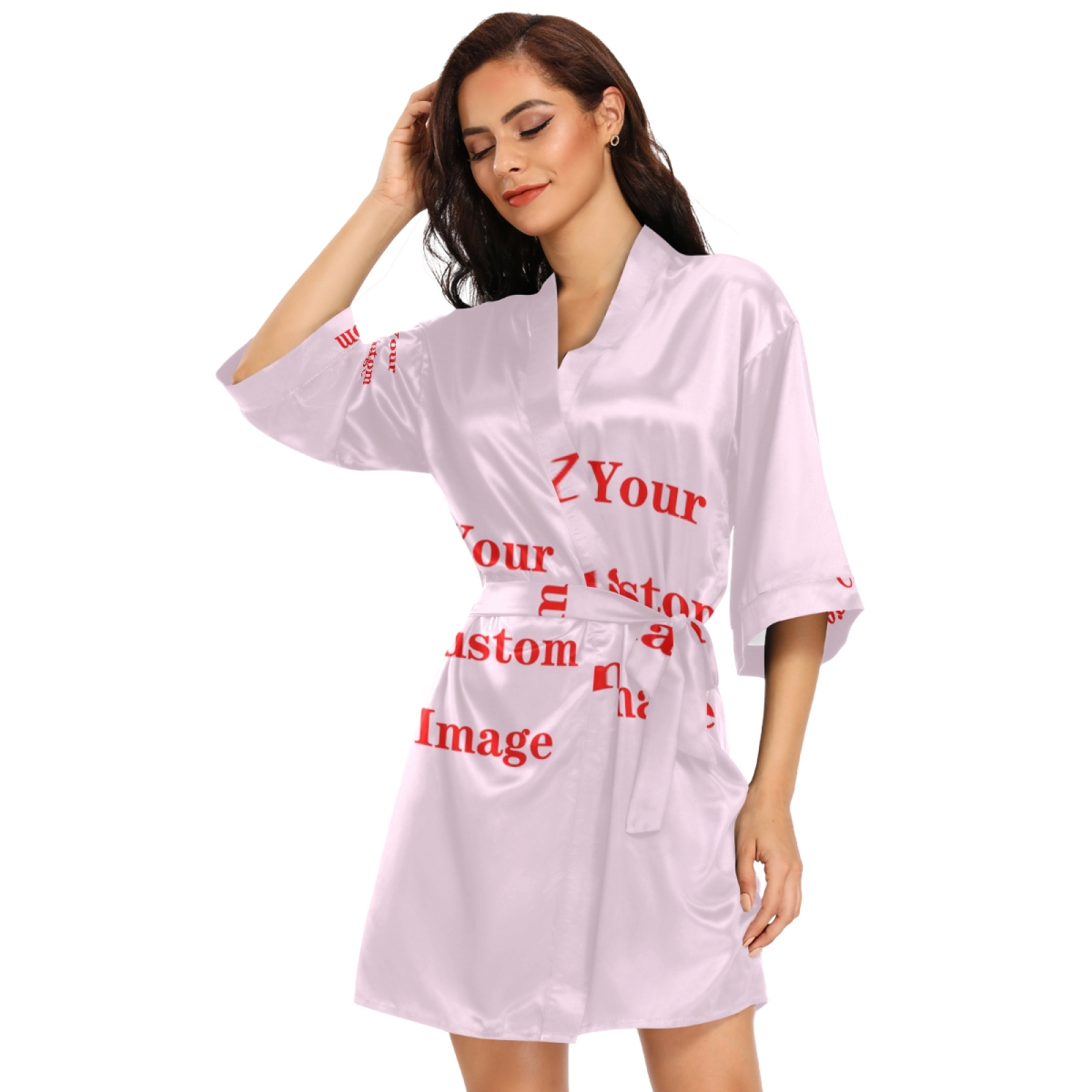 Moda satynowy szlafrok długie  – Women'S Fashion Dresses Images recenzja i cena
