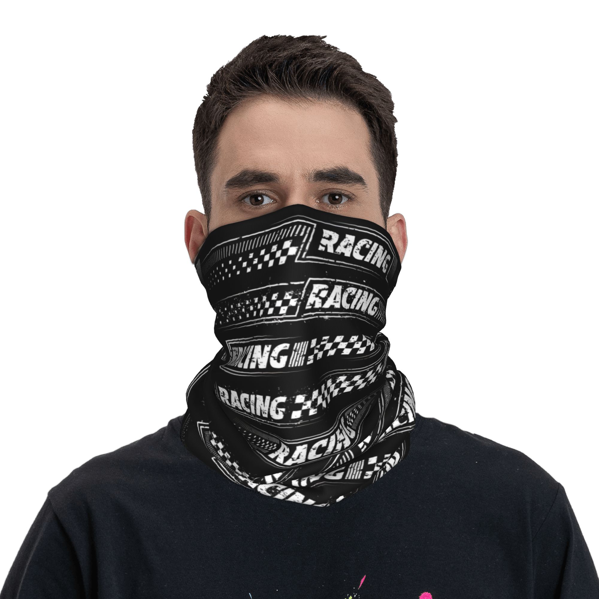 Bandana z logo wyścigowym, wzó – Women Fashion Logo recenzja i cena