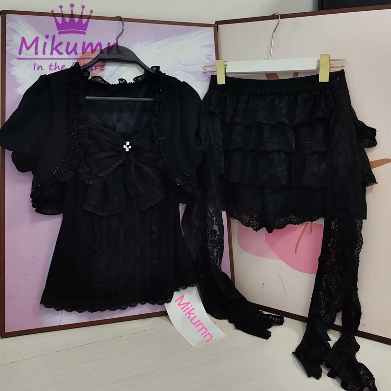 Mikumn Gotycki Lolita Czarny K – Lace Trim Cami recenzja i cena