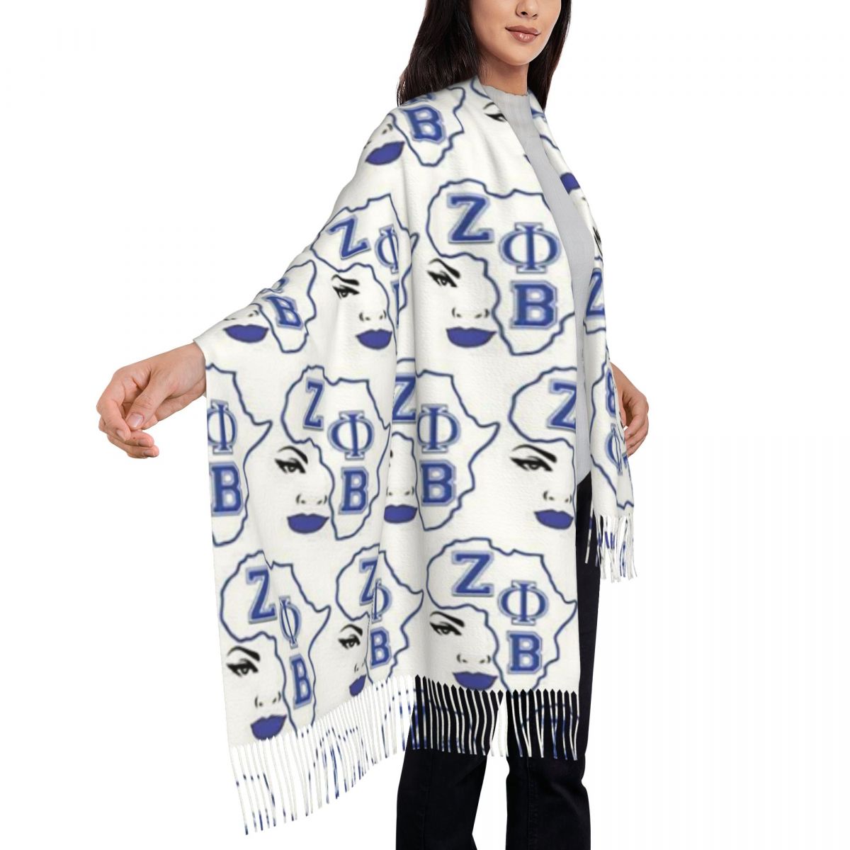 Duży szal z logo gildii Zeta P – Women Fashion Logo recenzja i cena