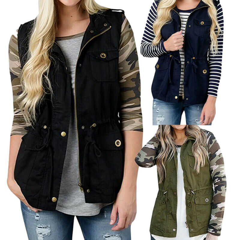 Moda damska kamizelka oliwkowa – Women'S Fashion Utility Vest recenzja i cena