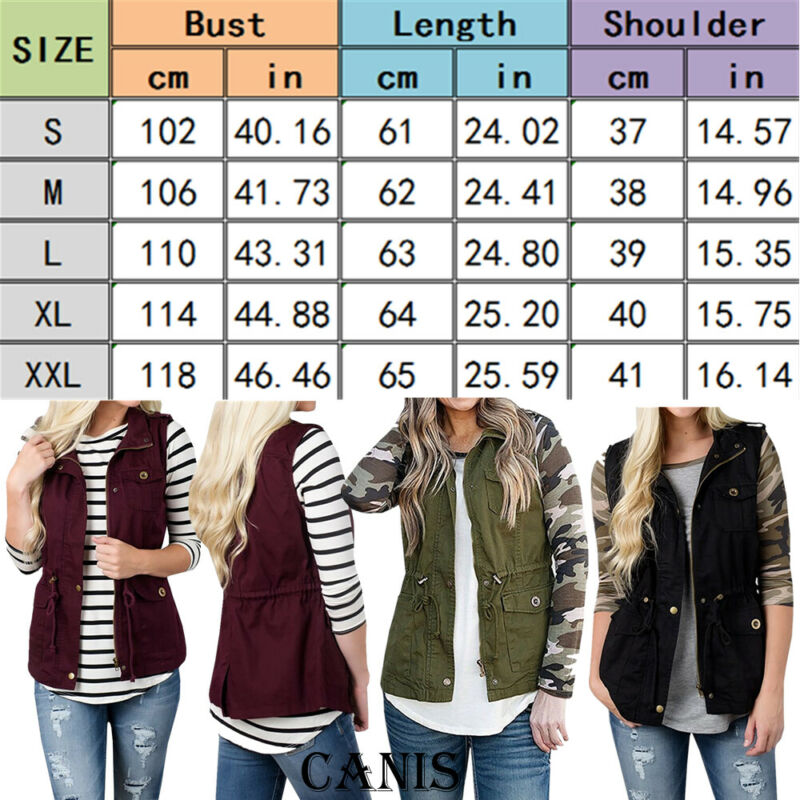 Moda damska kamizelka oliwkowa – Women'S Fashion Utility Vest recenzja i cena