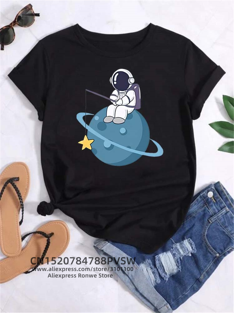 Koszulki z nadrukiem Moon Spac – Women'S Fashion In The 90S recenzja i cena