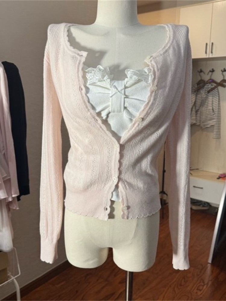 Koreański Zestaw 3-częściowy:  – Lace Trim Cami recenzja i cena